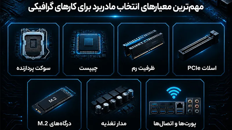 مهمترین معیارهای انتخاب مادربرد برای کارهای گرافیکی