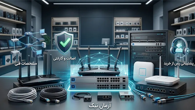 چرا آرمان نیک یکی از گزینه های خرید تجهیزات شبکه در مشهد است؟